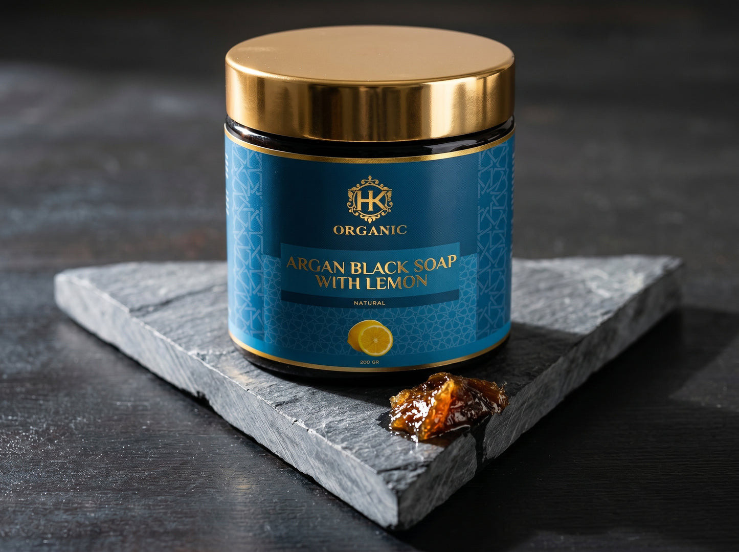 Black Soap with Argan & Lemon – 200g