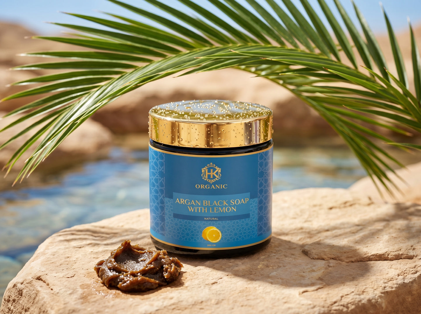 Black Soap with Argan & Lemon – 200g