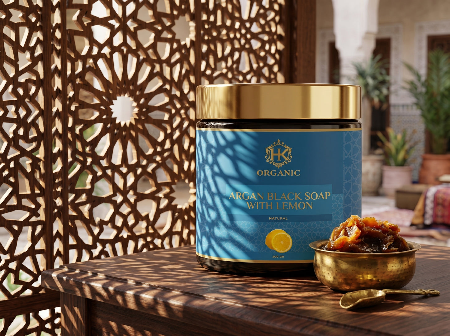 Black Soap with Argan & Lemon – 200g