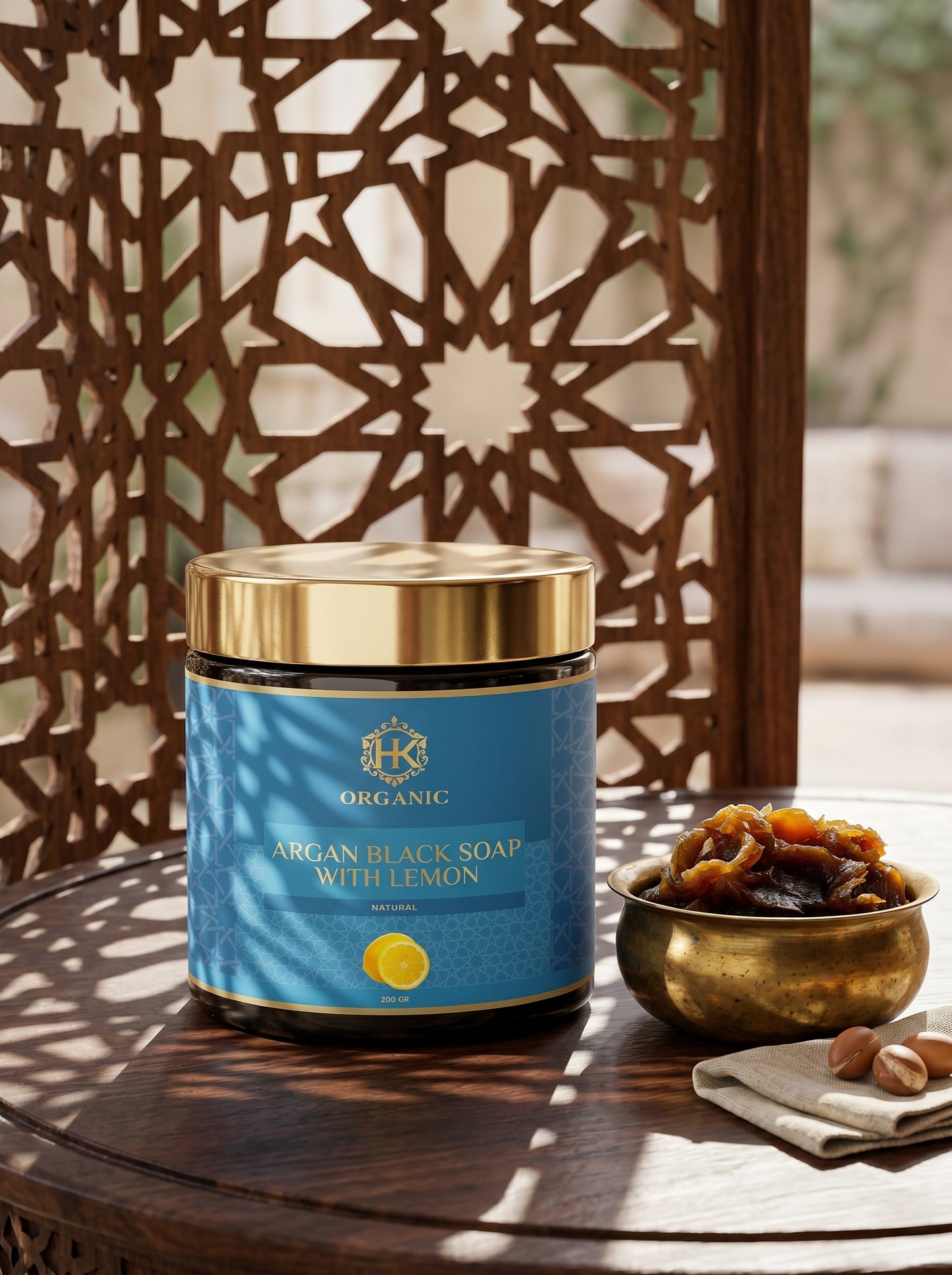 Black Soap with Argan & Lemon – 200g