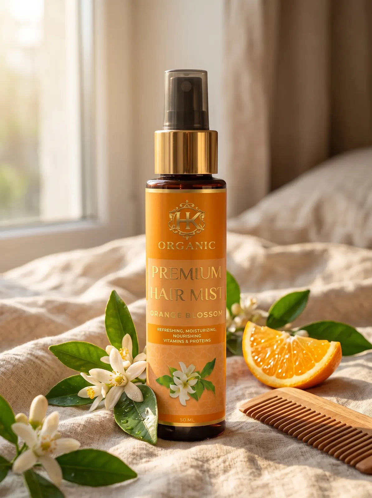 HK Organic Premium Hair Mist – Orange Blossom